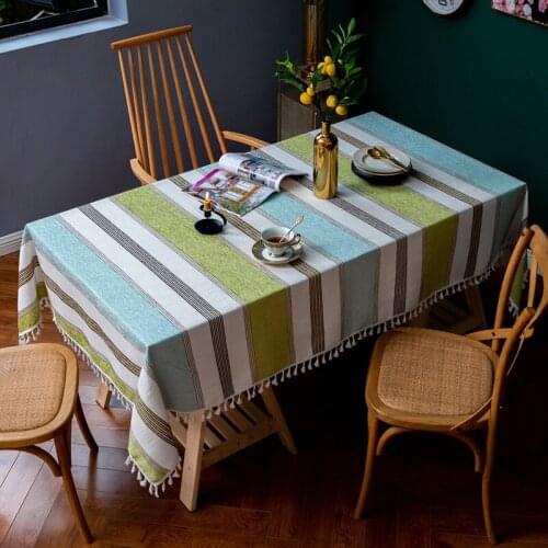 Table Cloth Rectangular Table Chair Sashes Wedding Table Decoration Household Items Kitchen Ornaments Linen Table Cloth for Hom