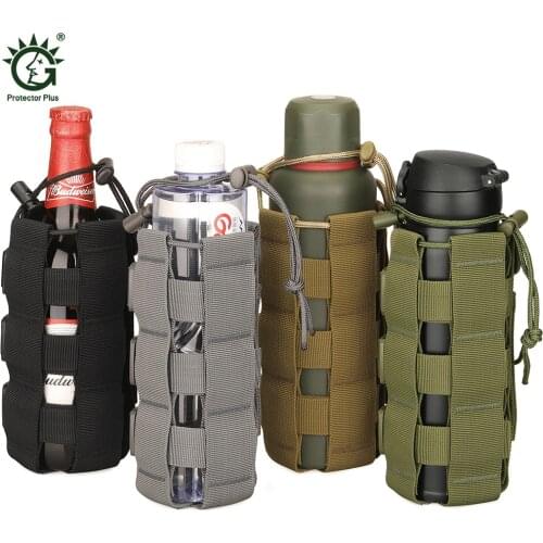 Tactical Molle Water Bottle Bag Pouch Upgraded Travel Holder Sport Bag Outdoor Hydration For Camping Hiking Fishing Bags