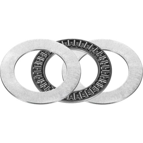 Uxcell Needle Roller Thrust Bearings with 2 Washers Chrome Steel