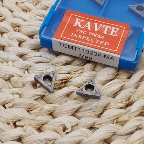 KAVTE 10PCS TCMT110204 TCMT16T304 16T308 External Lathe Turning Tools Inserts Colorful coating, Special for stainless steel