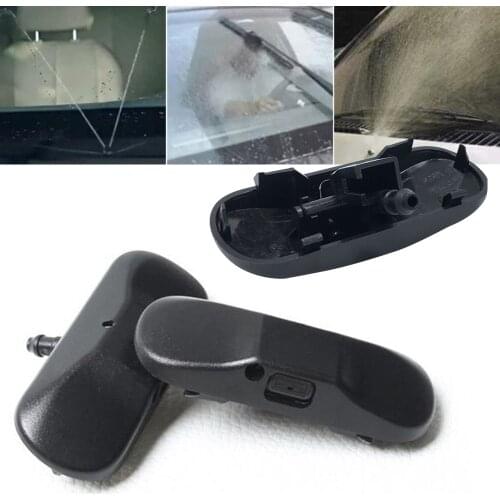 1Pair Front Windshield Washer Nozzle Replacement Jet Kit for A4 A6 A3 Q7 Q5 Q3 A1 A5 Car Accessories