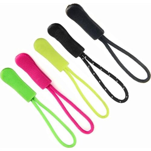 Outdoor camping Backpack No slip Zipper Pull Fit Rope Tag Fixer Zip Cord Bag Suitcase Clothes Accessory for hiking 10Pcs