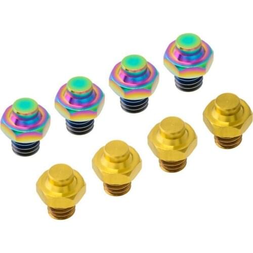 50PCS Aluminum Alloy Bicycle Pedal Bolt Pedal Fixed Studs Anti-Slip Mountain Bike Screws M4 Pedal Anti-Slip Screws Tools