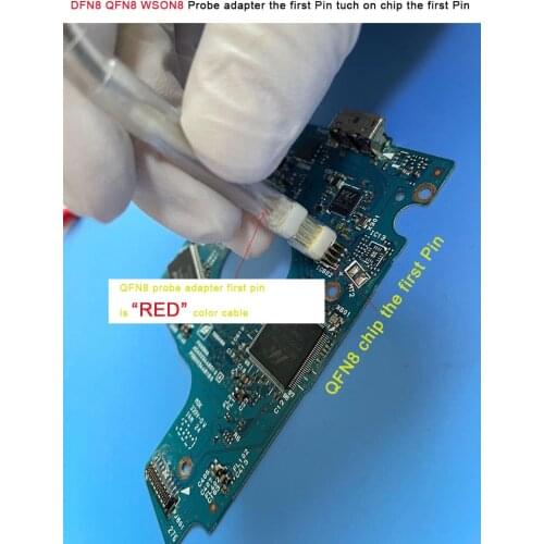 Sop8 Soic8 Vsop8 Wson8 SPI Adapter Clip Pin Flash On-Chip Read and Write Probe ROM Bios on PCB Directly