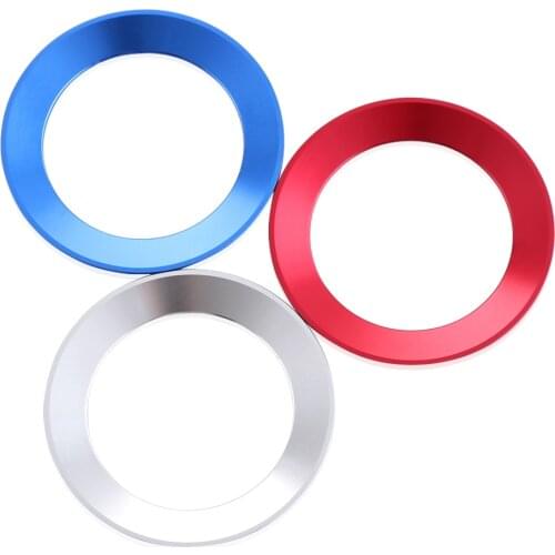 Aluminium Trim Car Steering Wheel Cover Logo Ring For Volkswagen VW Golf 6 7 MK6 MK7 Jetta MK6 POLO CC Passat B7 TIGUAN