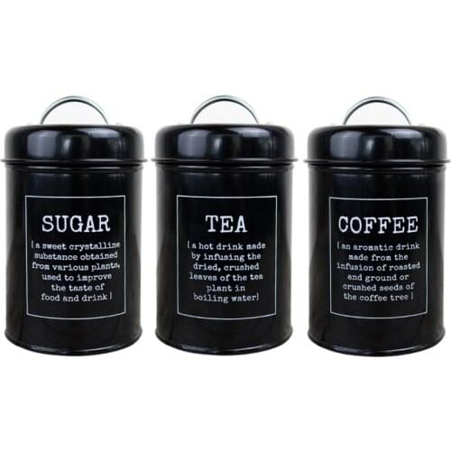 Tea Coffee Sugar Storage Jar Kitchen Metal Seal Box Scandinavian Sealing Container Home Candy Cereal Milk Powder Organizer Jar
