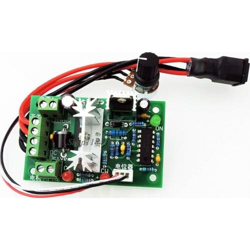 Free Shipping 2PCS 10V 12V 24V 30V 120W PWM Adjustable Volt DC Motor Speed Controller CCM2 switch