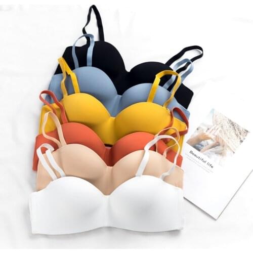 LONKKO Seamless Bras for Women Wireless Bra 1/2 Cup Wireless Brassiere Female Lingerie A B Cup Remove Strap Underwear Intimates