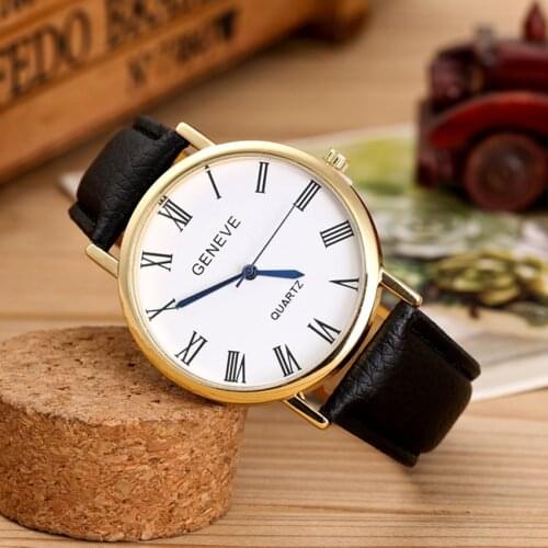 Orologio donna Simple And Stylish Ladies Big Dial Watch Female Student Leather Strap Ladies Watch Gift Watch wristwatch wome