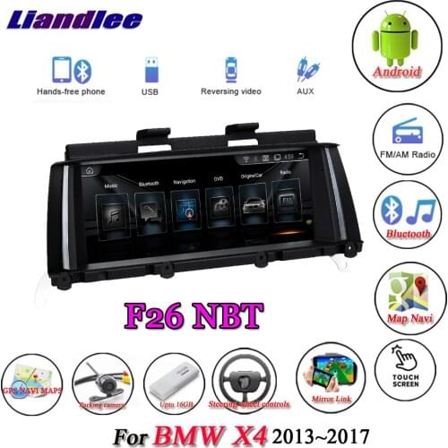 For BMW X4 F26 2013-2017 Original NBT System Android 10.0 Player Multimedia Carplay Androidauto GPS Navigation HD Screen