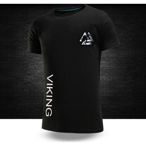 Unisex Mens Viking legend Ragnars Raven Sport T-shirts Summer Sleeve O-neck Outwear Tees Breathable Casual Shirt Short sleeves