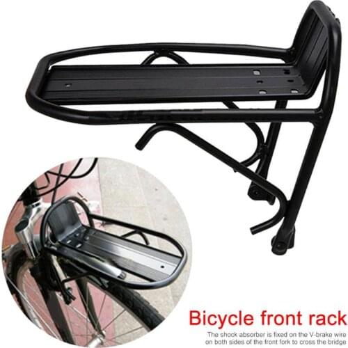 Aluminum Alloy MTB Road Cycling Bike Bicycle Front Rack Carrier Panniers Bag Luggage Shelf Bracket Trunk for Bicycle Parts