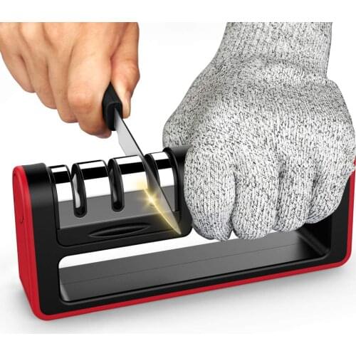 Upgraded Kitchen Knife Sharpener Chef Knife Sharpener Sharpening Stone Grinder Knives Kitchen Camping Hiking Sharpener Tools