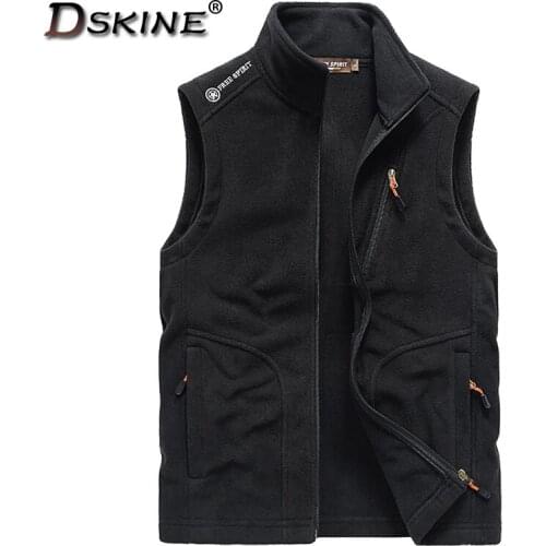 2021 Men Winter Outwear Fashion Casual Outdoor Plus Velvet Sleeveless Vest Jacket Men Autumn Casual Outfits Tactical Vest Men