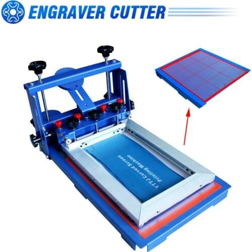 Desktop 1 Color Micro-Registration Screen Printing Presses, for Electronic Circuit Board / Paper Box / Glass / Metal Board