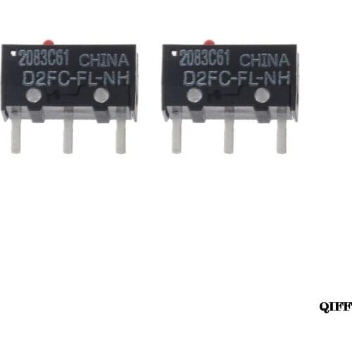 Drop Ship Original OMRON D2FC-FL-NH Red Dot Classic Mouse Micro Switch 10 Million Times lifetime Universal with 7N 10m APR29