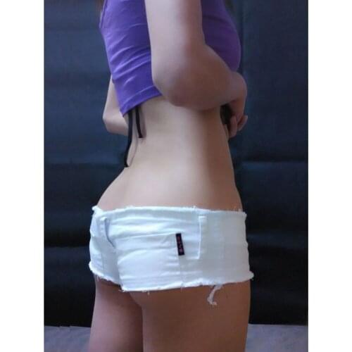 Plus Size Tassel Low Rise Waist Hot Short High Cut Sexy Denim Booty Sexy Jeans Short Vintage Cute Micro Mini Short Club Wear 3XL