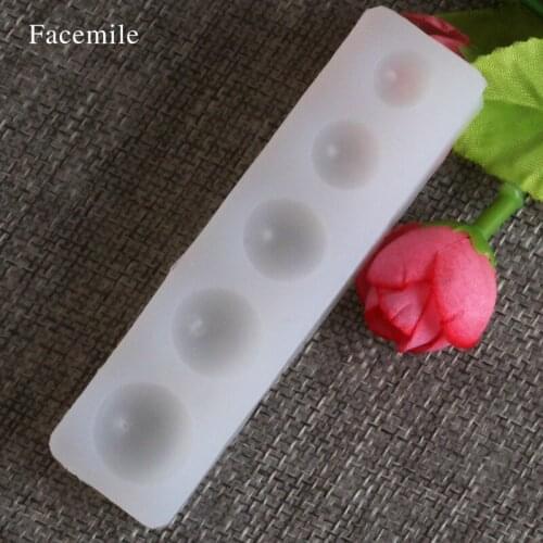 Facemile DIY 5 Holes Silicone Molds For Cake Decorating Fondant Mold For Jewerly 50-338