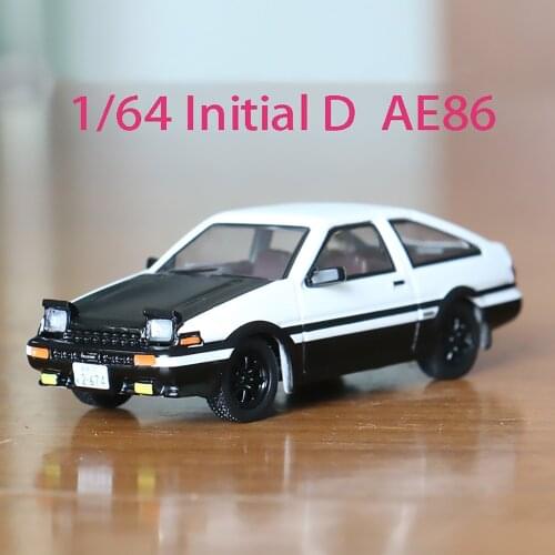 TAKARA TOMY 1/64 Initial D AE86 Trueno Dream Tomica Alloy Material Model Fujiwara Tofu Store Car