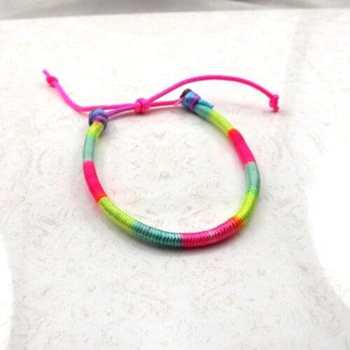 20pcs/Lot Traditional Chinese Thread Twisted Bracelet Handmade Adjustable Enlaced Bangles Free Shipping