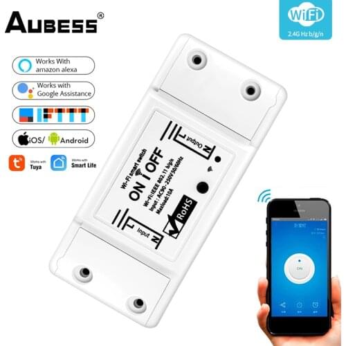 DIY WiFi Smart Light Switch Universal Breaker Timer Smart Life APP Wireless Remote Control Works with Alexa Google Home Dropship