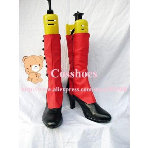Custom made madame red shoes boots from black butler Kuroshitsuji Cosplay