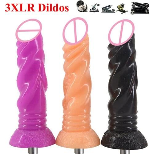 Y18 Entry Level Sex Machine Attachment 3XLR Accessories Dildos Suction Cup Sex Love Machine Products For Women For Man