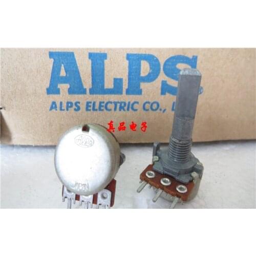 ALPS type 16 Japan imported A100K fever amplifier audio volume potentiometer handle length 25MM switch