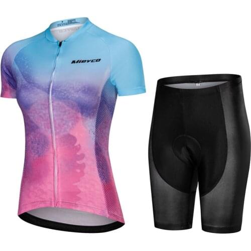 Cycling Jersey Set Woman 2 Pieces Racing Bicycle Clothing Sport Outfit For Woman Suit Breathable Mountain Bike Outfit Sportwears
