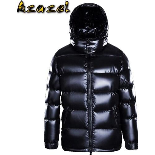 Azazel Winter Goose Down Jacket Men Hooded Thick Coat Puffer Jacket Men High Quality Mens Down Jackets 2020 M3YYF8001 KJ3116