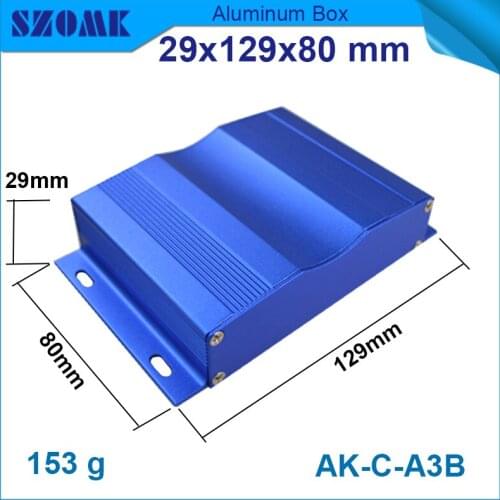 10 pcs/lot wall mounting powder coating aluminum electronics project box 29(H)x129(W)x127(L) mm power distribution box