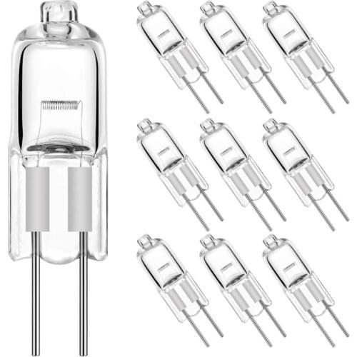 100pcs/lot Warm White 2900K Halogen Lamp Beads G4 12V 5W 10W 20W 35W 50W G4 Halogen Bulbs Light Globe Lot JC Bi-Pin LED Lamp