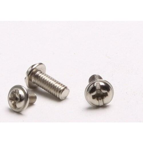 25PCS Round Phillips Screws Padded. Padded Machine Tapes Medium Nickel-Plated Screw M4*16