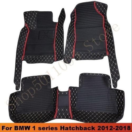 Car floor mats For BMW 1 series 116i M135i 125i 118i 115i 116i 120i M140i Hatchback（Four doors）2012-2018 Custom auto foot
