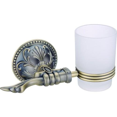 FREE SHIPPING new design antique brass single cup and tumbler holder