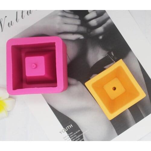 C1324 scented diffused gypsum flower pot potted mold scented cup candlestick decoration silicone mould kitcthen tools