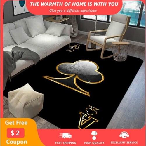 Playing Cards Printed Rugs Plum Blossom A Brief Carpets for Living Room Belcony Bedroom 120x160cm Large Area Rug New Arrvial