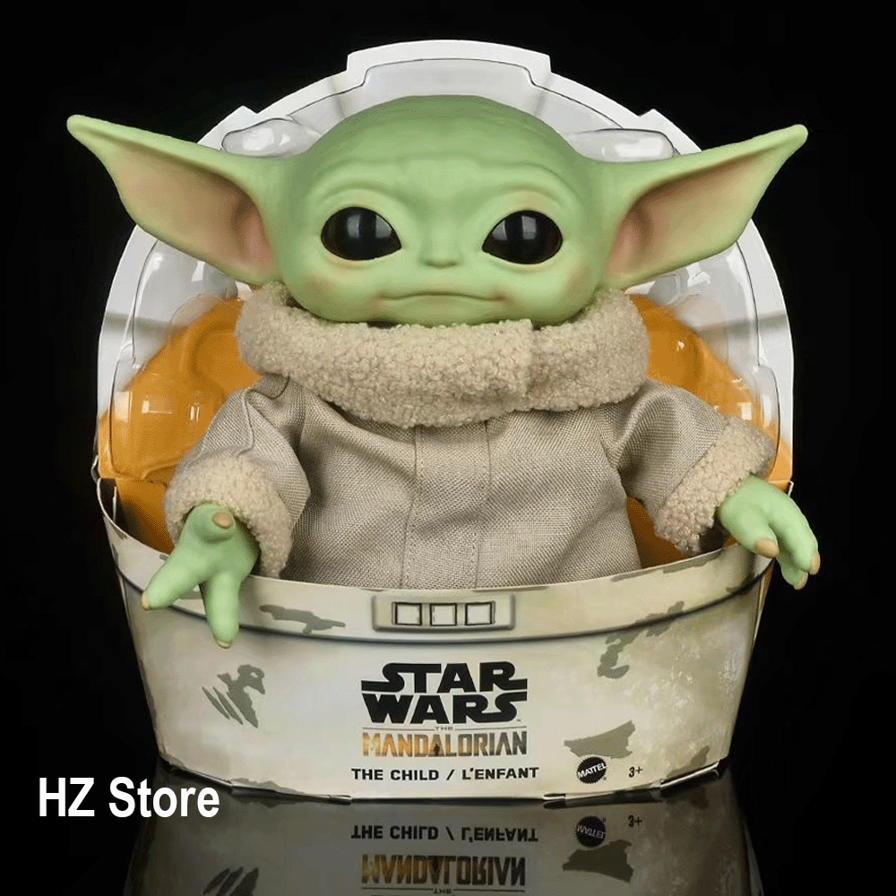 Mattel Baby Yoda Star Wars The Plush Toy 11-Inch Small Yoda-Like Soft Figure From The Mandalorian for Kids Adults Birthday Gift