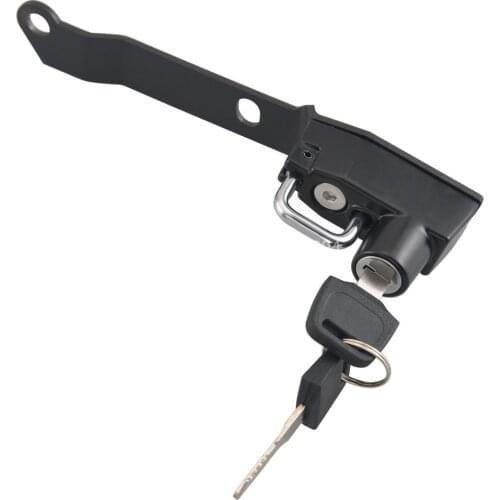 Motorcycle Black Stainless Steel Anti-theft Helmet Lock Kit For For Yamaha MT25 MT03 YZF R25 R3