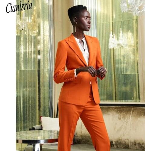 Spring Bright Black Girls Pants Suits Slim Fit Mother of the Bride Wedding Suit Ladies Evening Party Tuxedos Formal Wear 2 pcs