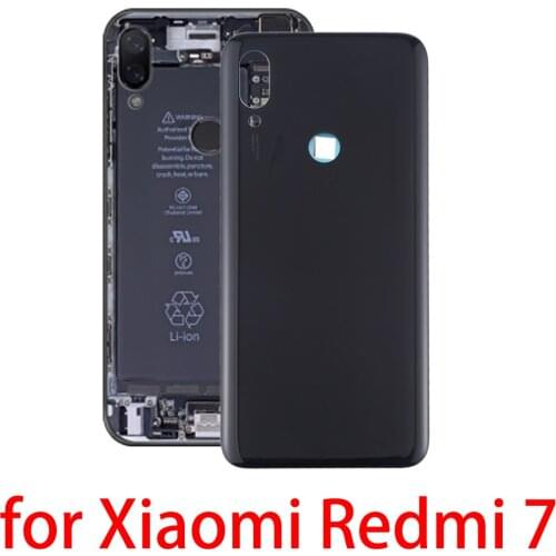 For Xiaomi Redmi 7 Battery Cover Panel Rear Door Housing Case with adhesive Redmi 7 back glass For xiaomi mi A3 battery cover