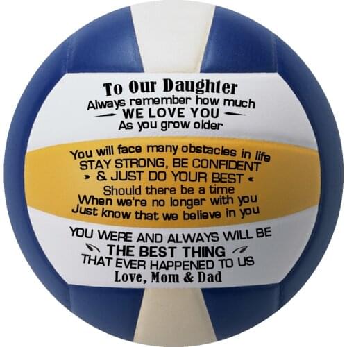 Best Gifts For To Beloved Daughter Dad and Mom to My Daughter Gifts Soft Volleyball Professional Training Competition Ball