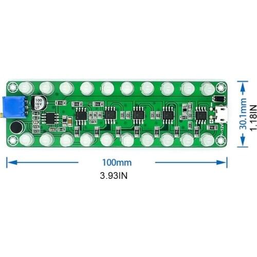 M4YC RGB Voice-Activated Voice Sound Control Spectrum LED light Amplifier VU Meter Light Atmosphere Lamp Car MP3 Player