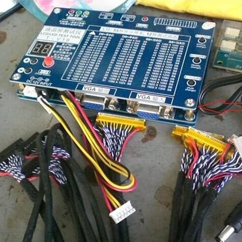 Laptop TV/LCD/LED test tool KIT SET LCD panel tester Support 7 -55 Inch LVDS interface