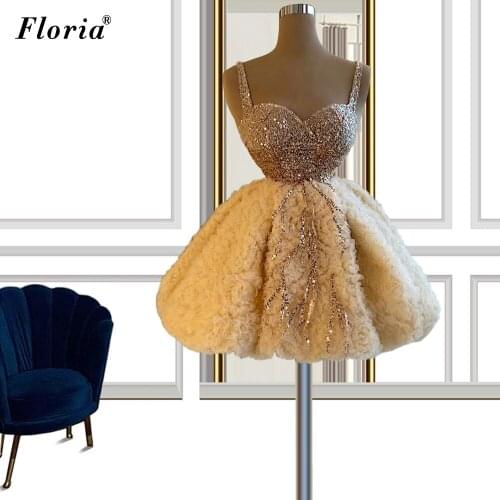 New Fashion Mini Prom Dresses Sequins Spaghetti Cocktail Party Dresses Evening Wear Girls Graduation Dresses Birthday Gowns