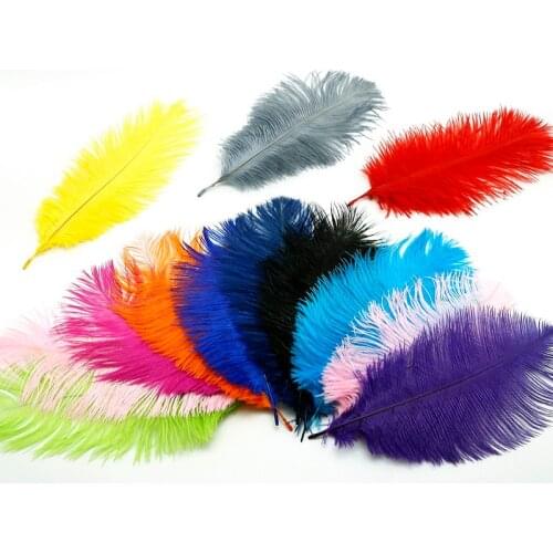 New Arrival 10-20pcs Different Size Random Mixed Ostrich Feather , for DIY Jewelry Craft Making & Wedding Party Decor
