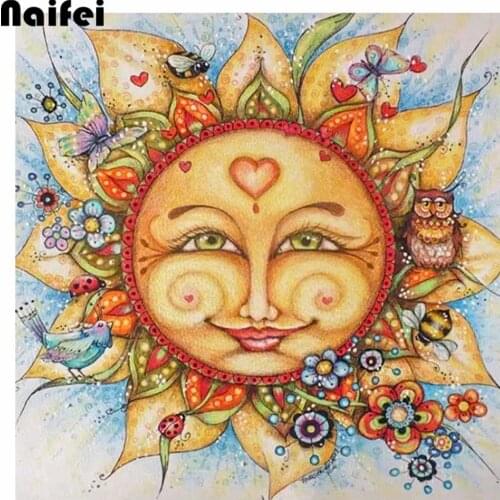 New Home Decor Cartoon Sun Goddess 5D DIY Diamond Painting Full Square Cross Stitch Kit Wall Sticker Mosaic Diamond Embroidery