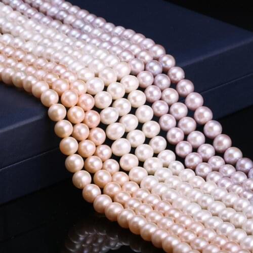 New natural freshwater pearl white and pink irregular pearl beads used for jewelry making DIY bracelet necklace Size 9-10mm