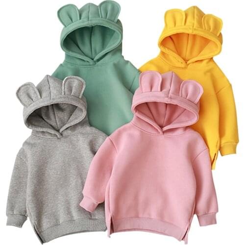 New Style Infant Baby Boys Girls Clothes Children Kids Clothing Hooded Shirt Cute Cotton Coat Warm Long Sleeve Jacket for girls