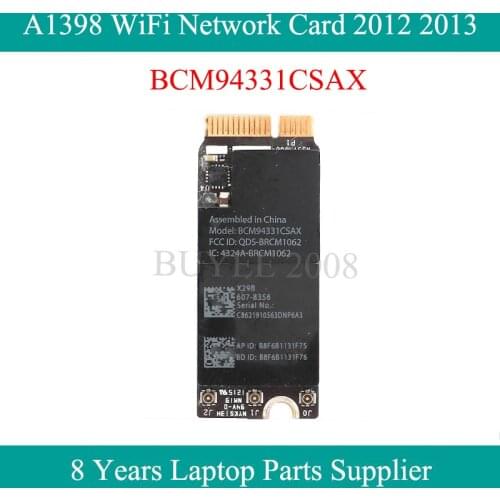 Original Wireless Adapter Card BCM94331CSAX For Macbook Pro 15" 15.4" A1398 Wifi Network Card 2012 2013 Year